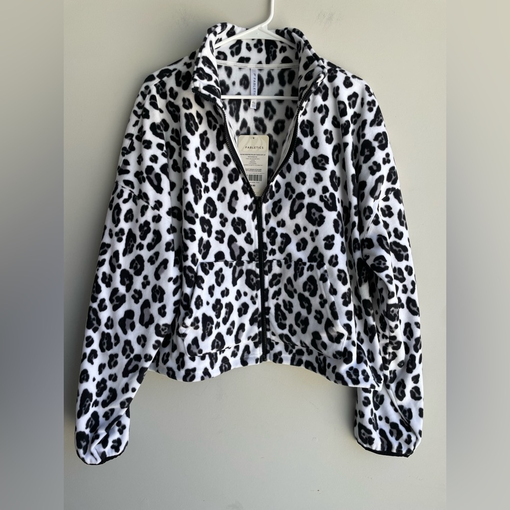 Fabletics Rayne Snow Leopard Printed Polar Fleece… - image 1